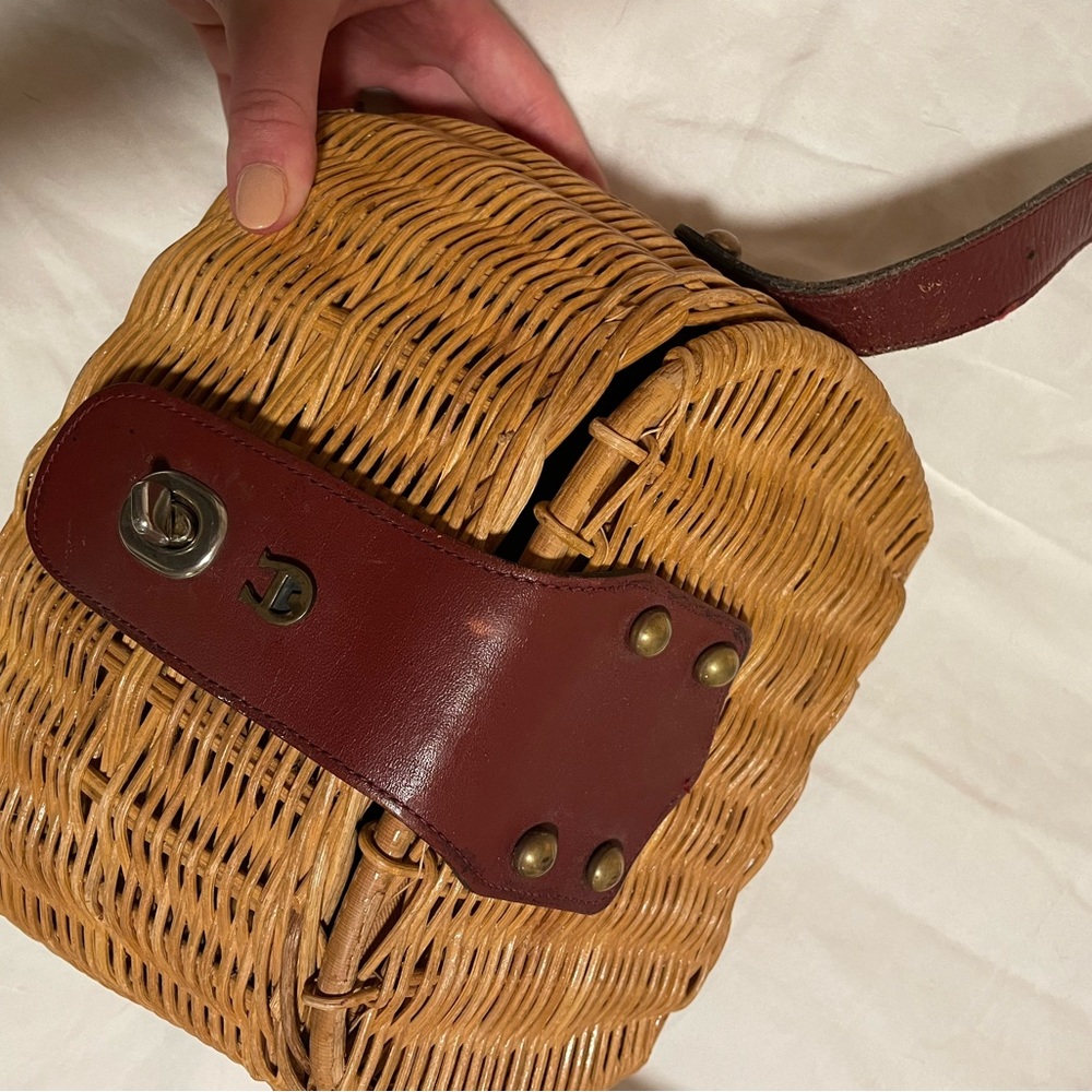 Etienne Aigner Wicker Basket Bag